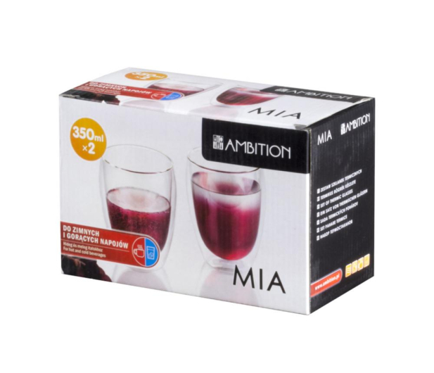 AMBITION Szklanki termiczne 2 szt. Mia 350 ml (96853) do soku/kawy - 1442198 - zdjęcie 2